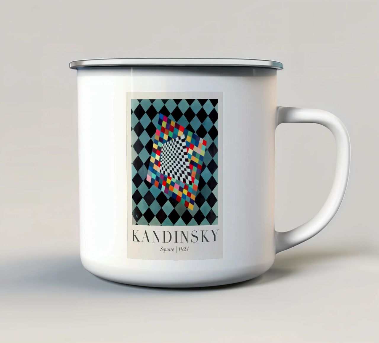 Wassily Kandinsky tazza in smalto da Maegan