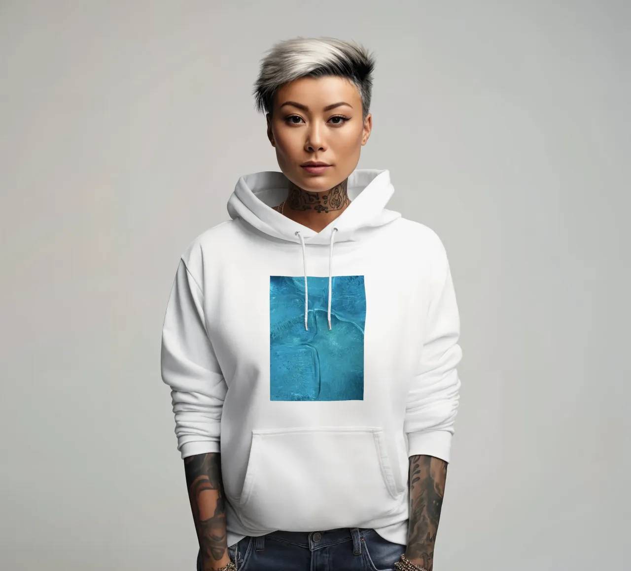 rijp ijzig hoodie van Bleu