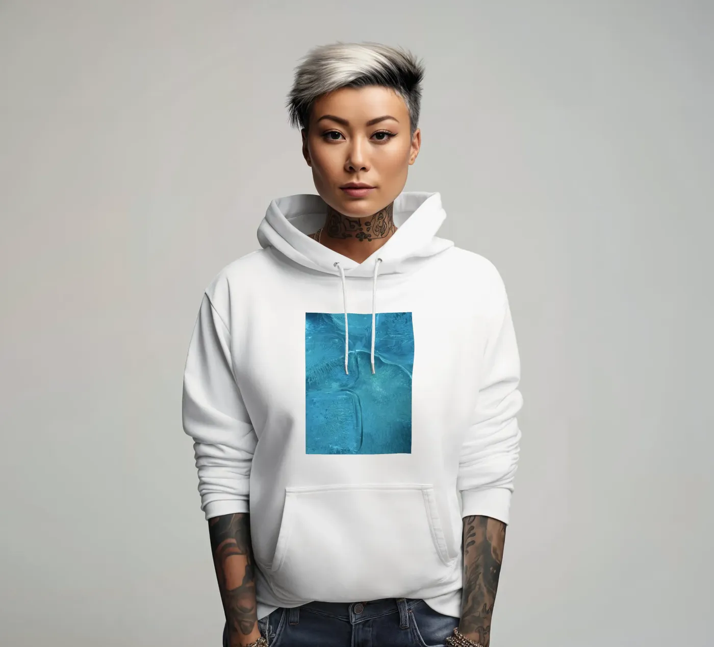 rijp ijzig hoodie van Bleu