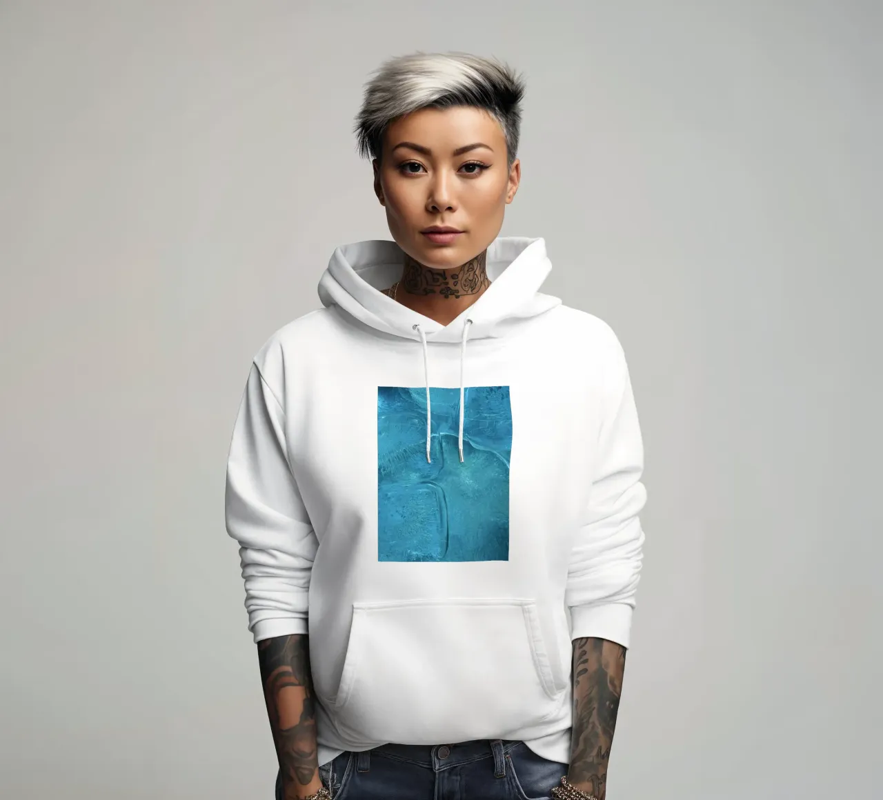 brina ghiacciata felpa con cappuccio da Bleu
