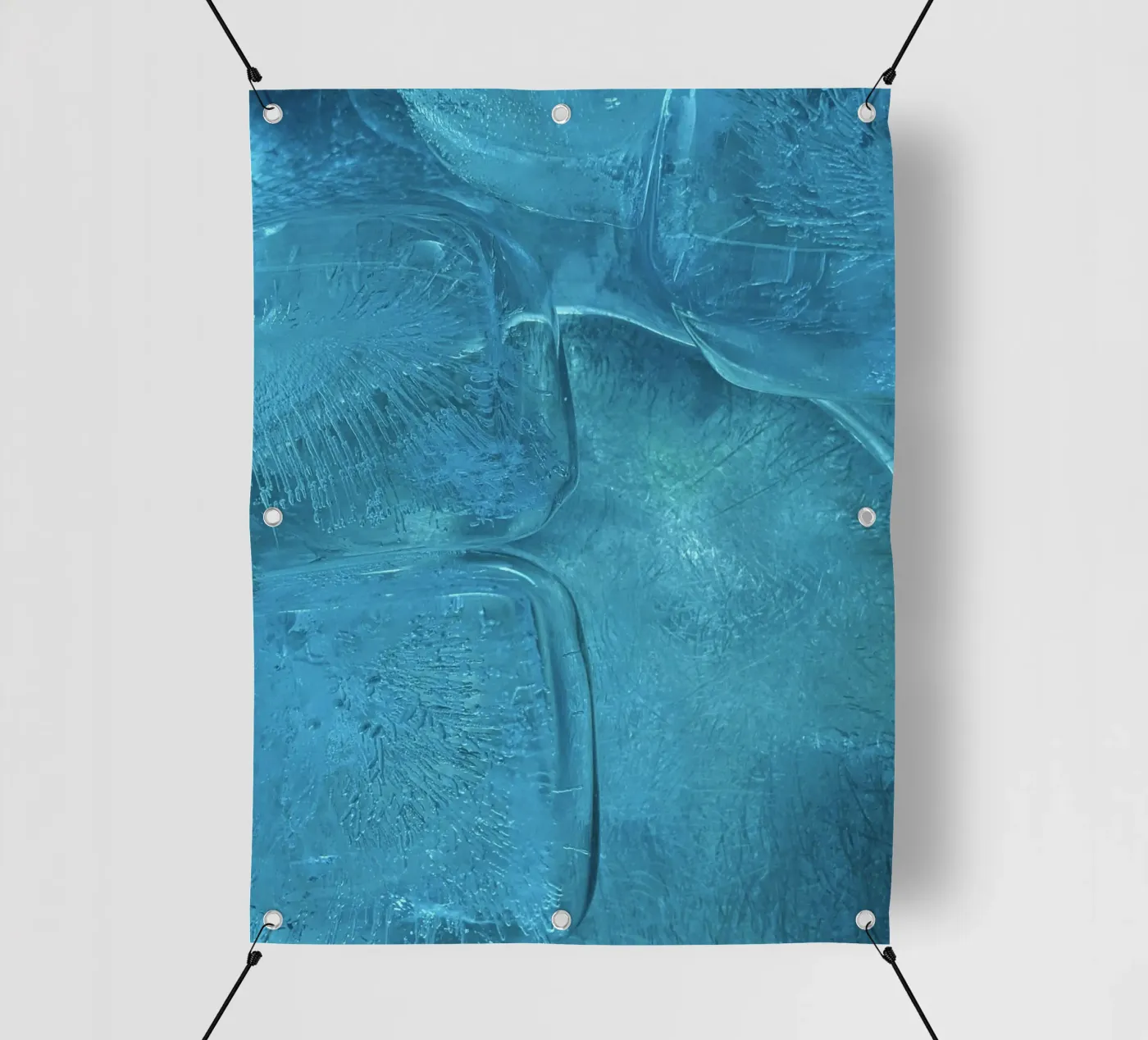 rijp ijzig pvc-zeil van Bleu