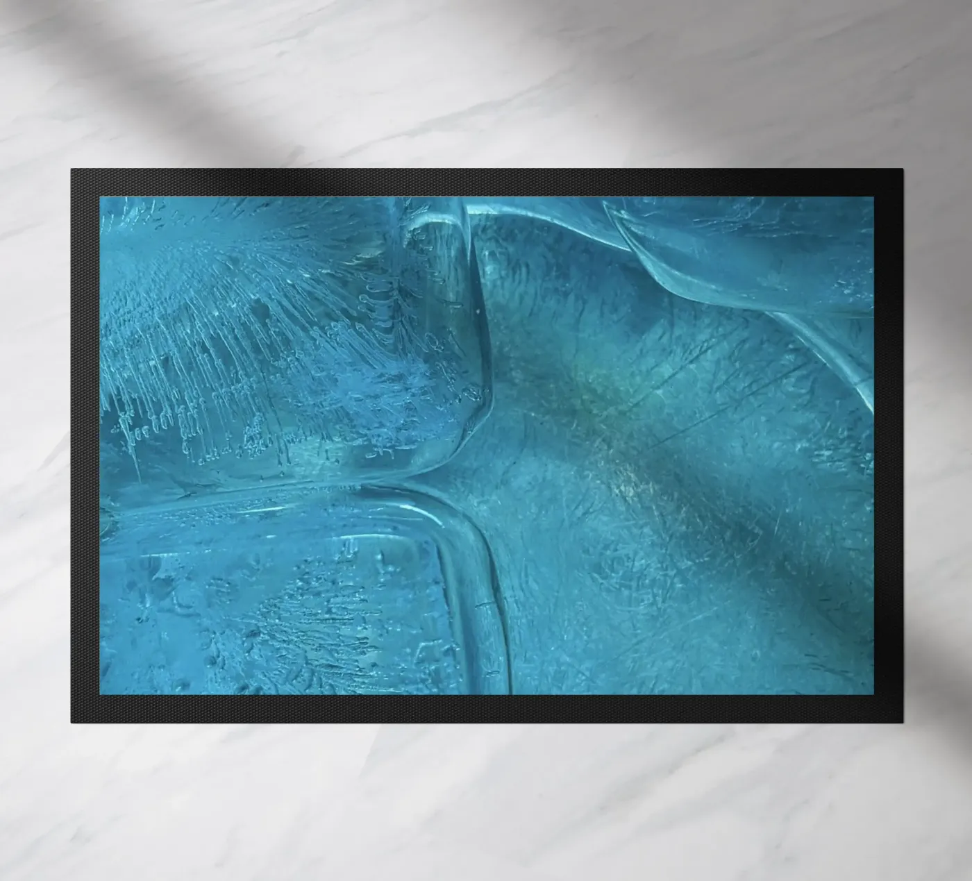 rijp ijzig deurmat van Bleu