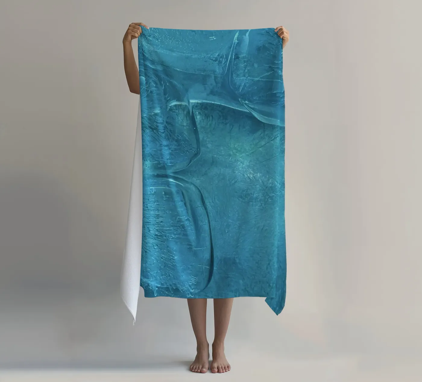 rijp ijzig strandhanddoek van Bleu