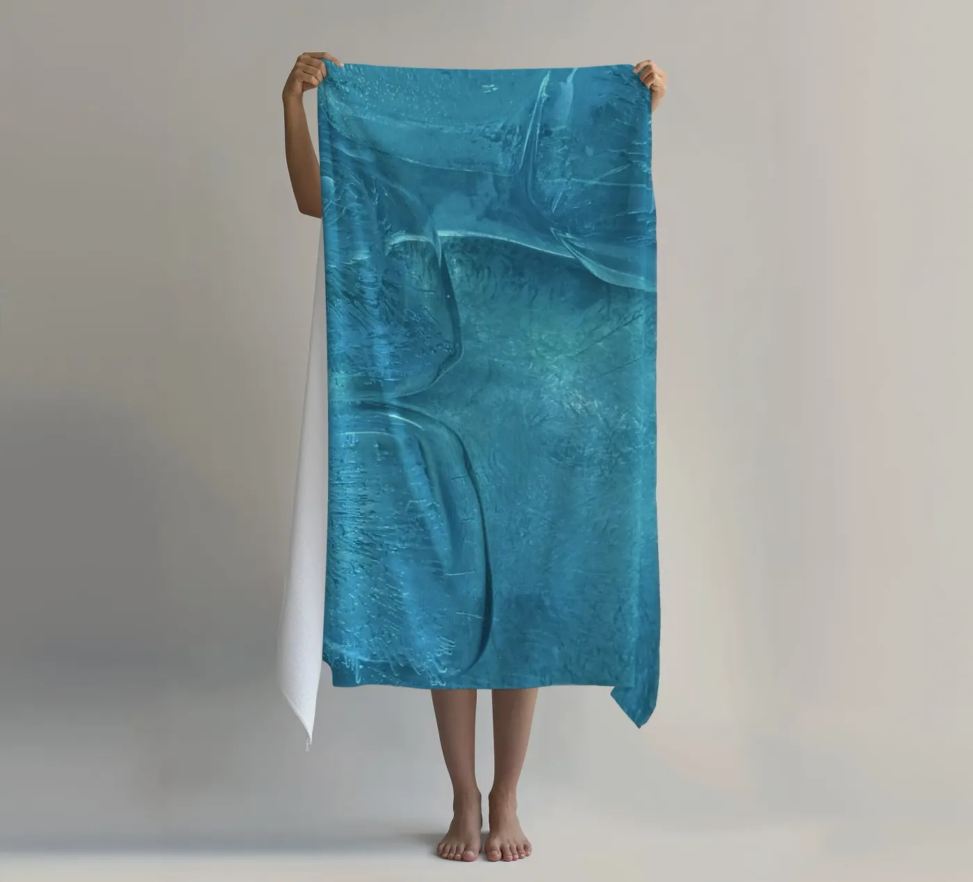 frost icy beach towel by Bleu