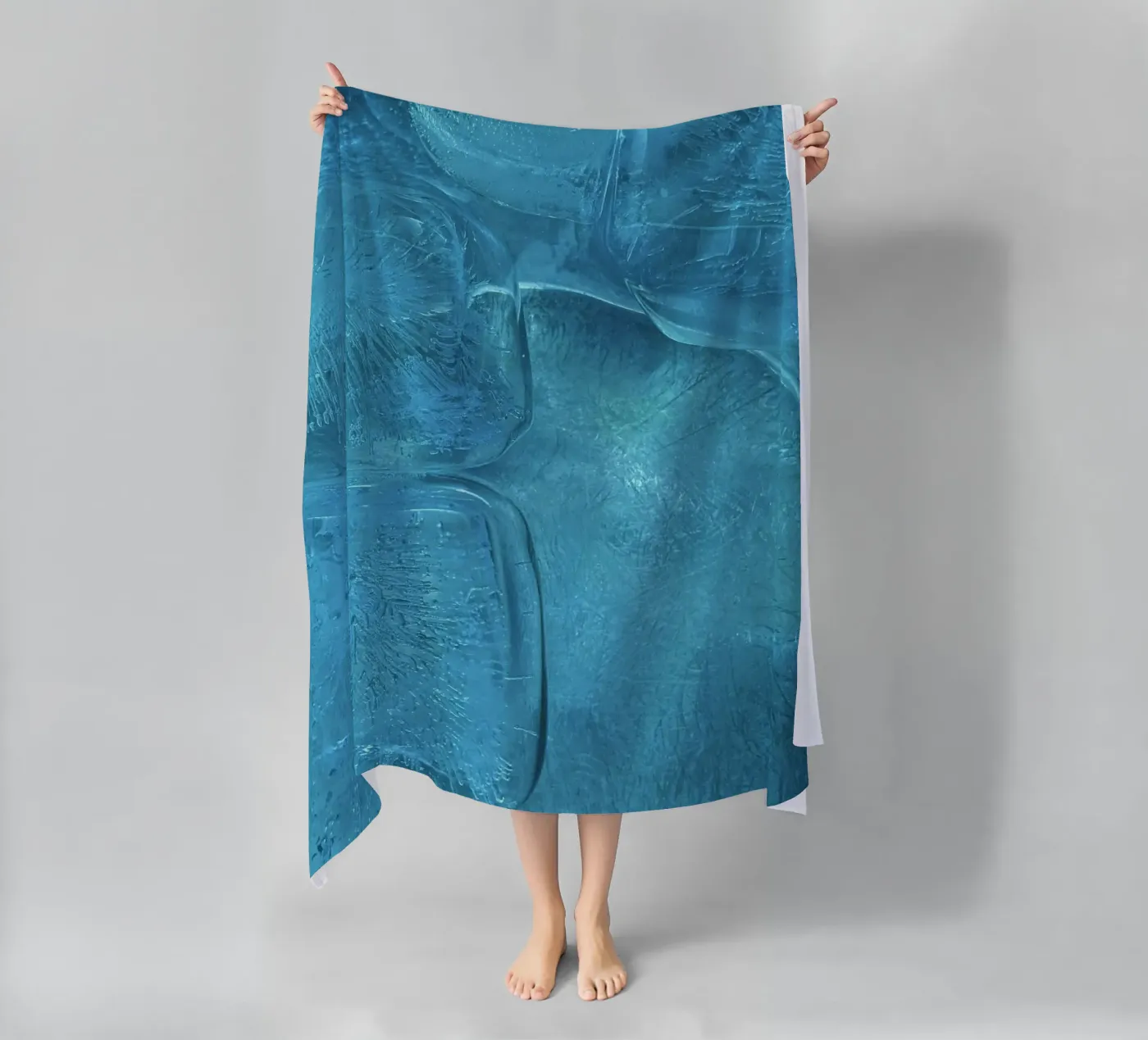 frost icy beach towel by Bleu