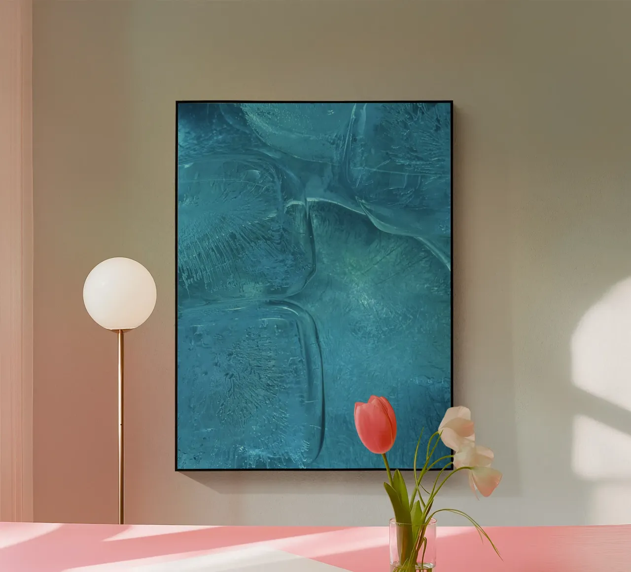 rijp ijzig acryl van Bleu