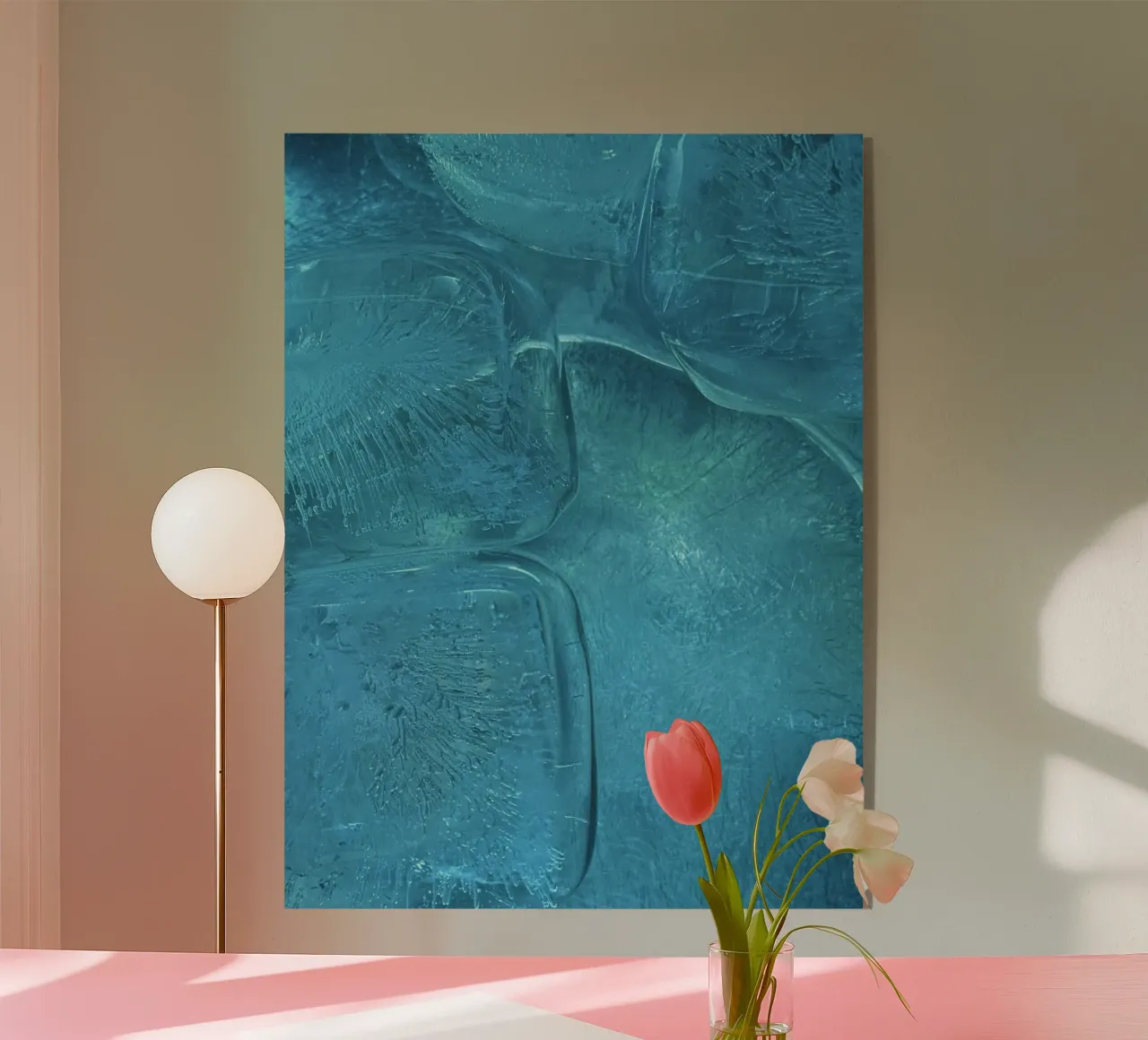 rijp ijzig acryl van Bleu