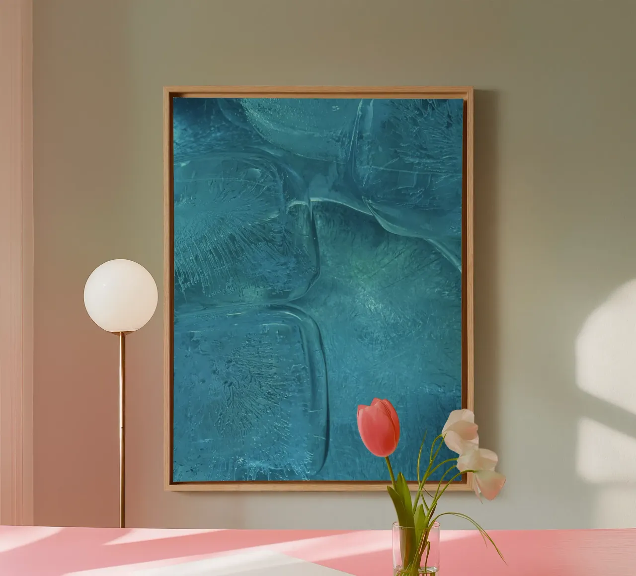 rijp ijzig canvas van Bleu