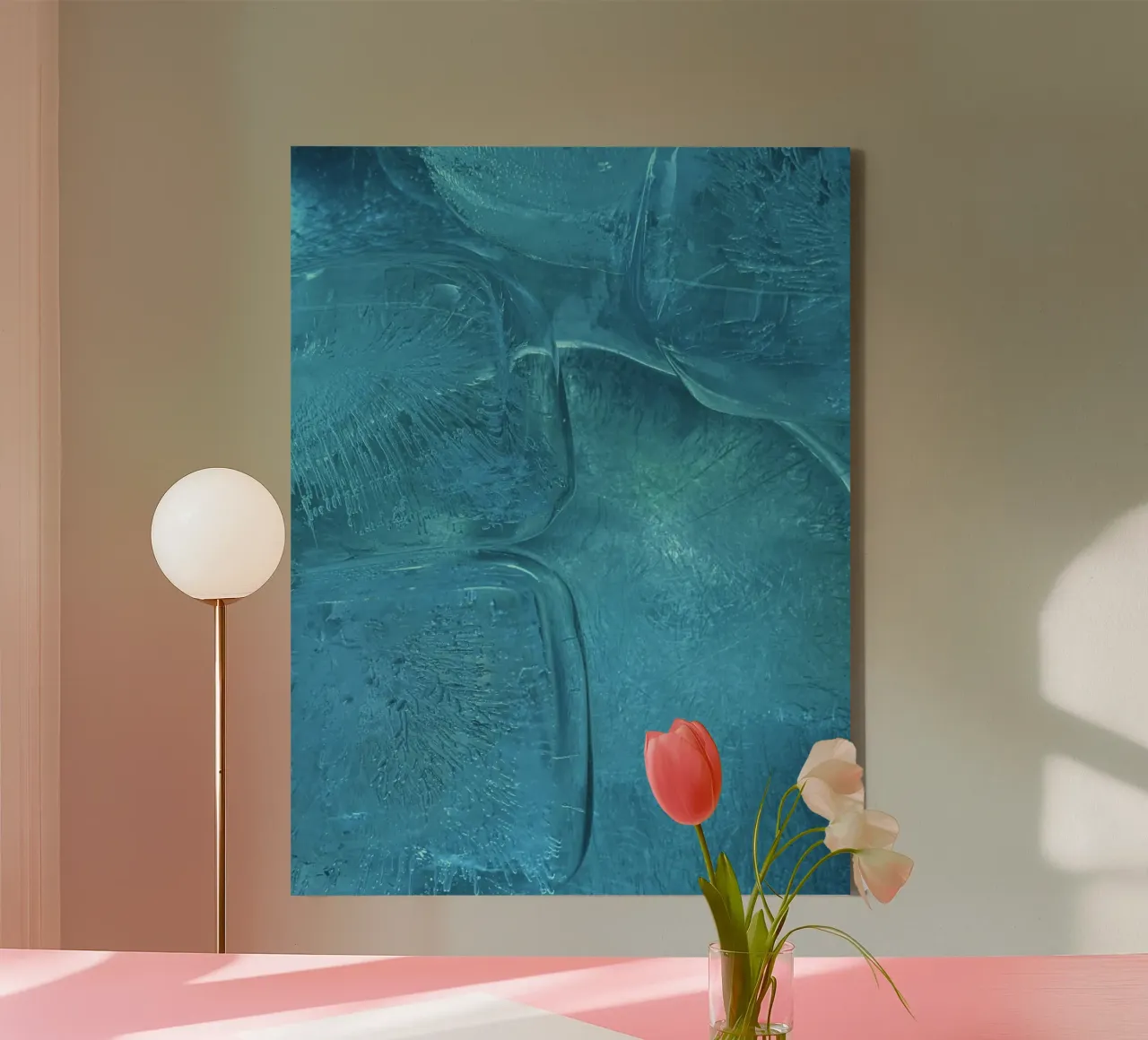 rijp ijzig canvas van Bleu