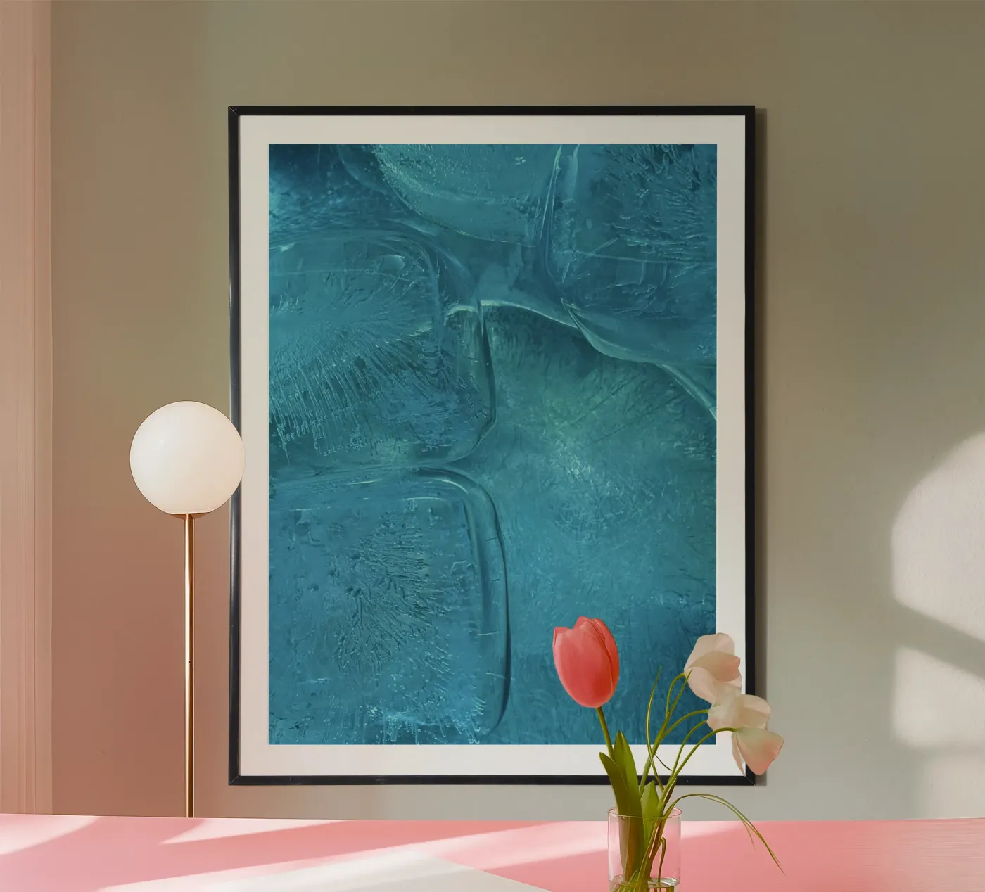 frost icy Poster von Bleu