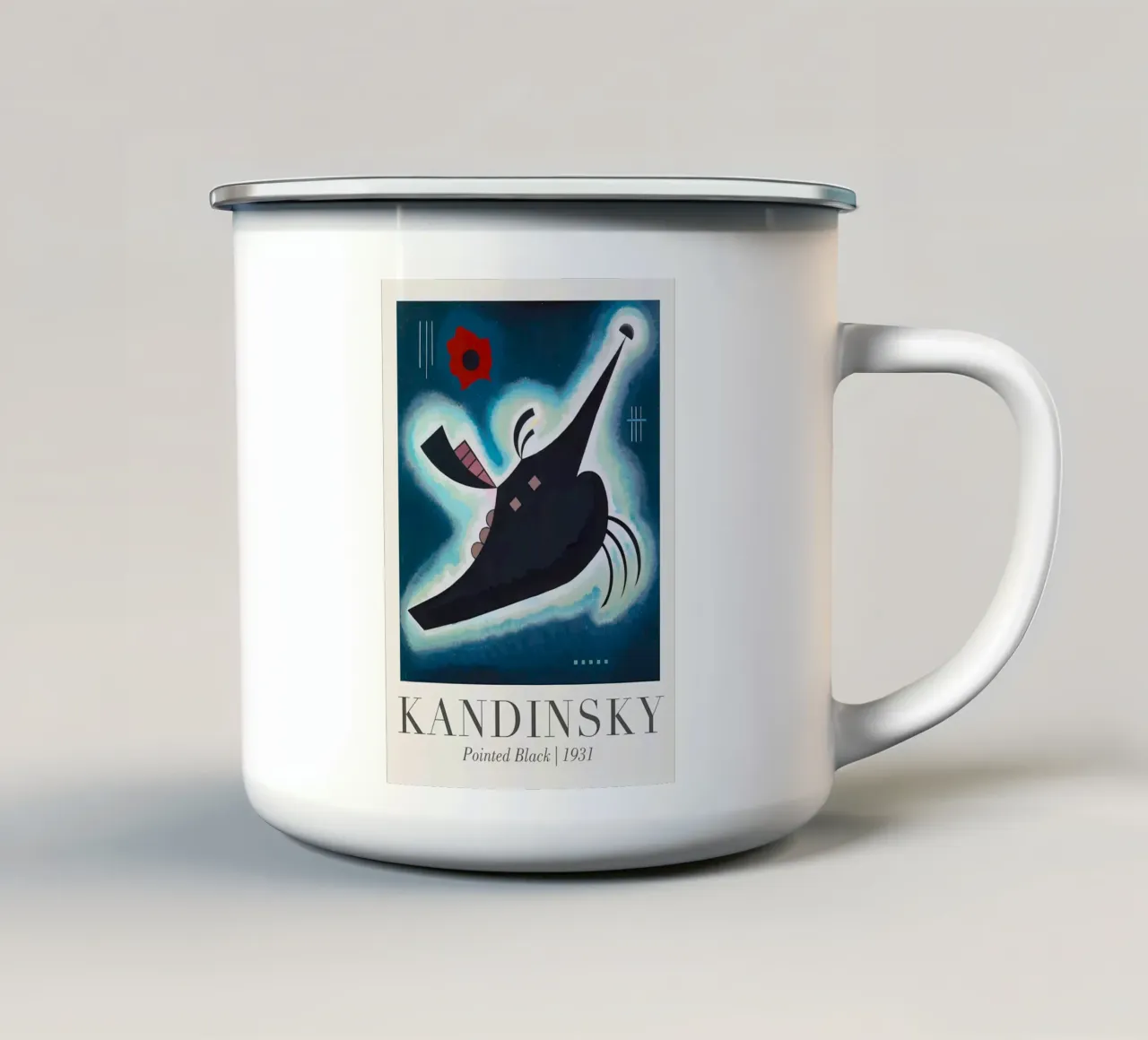 Wassily Kandinsky tazza in smalto da Maegan