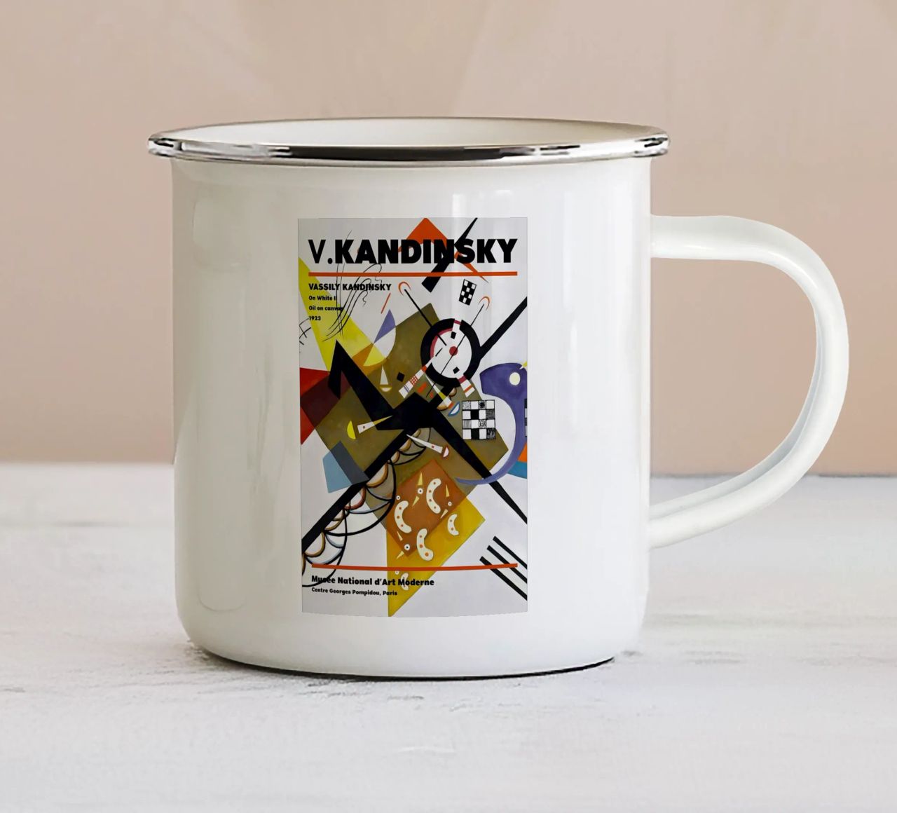Wassily Kandinsky tazza in smalto da Maegan