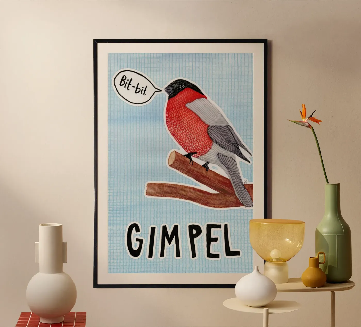Bullfinch poster da UN-TYPISCH