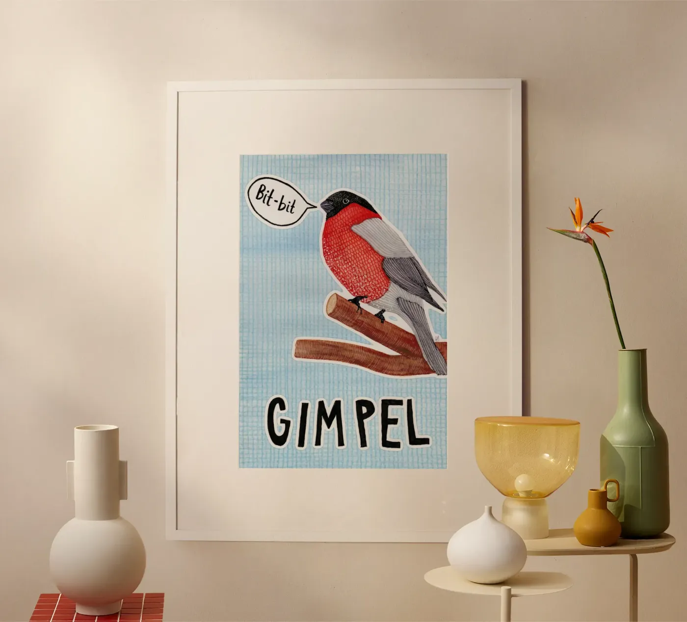 Bullfinch poster da UN-TYPISCH