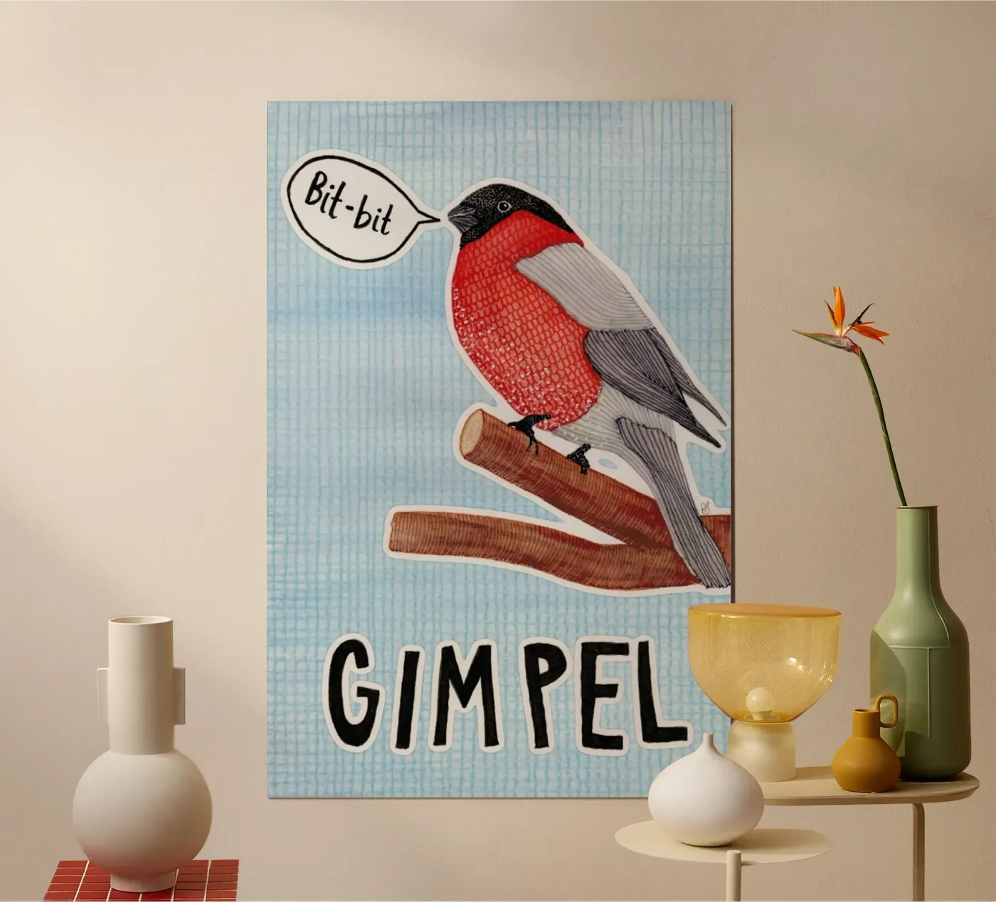 Bullfinch poster da UN-TYPISCH