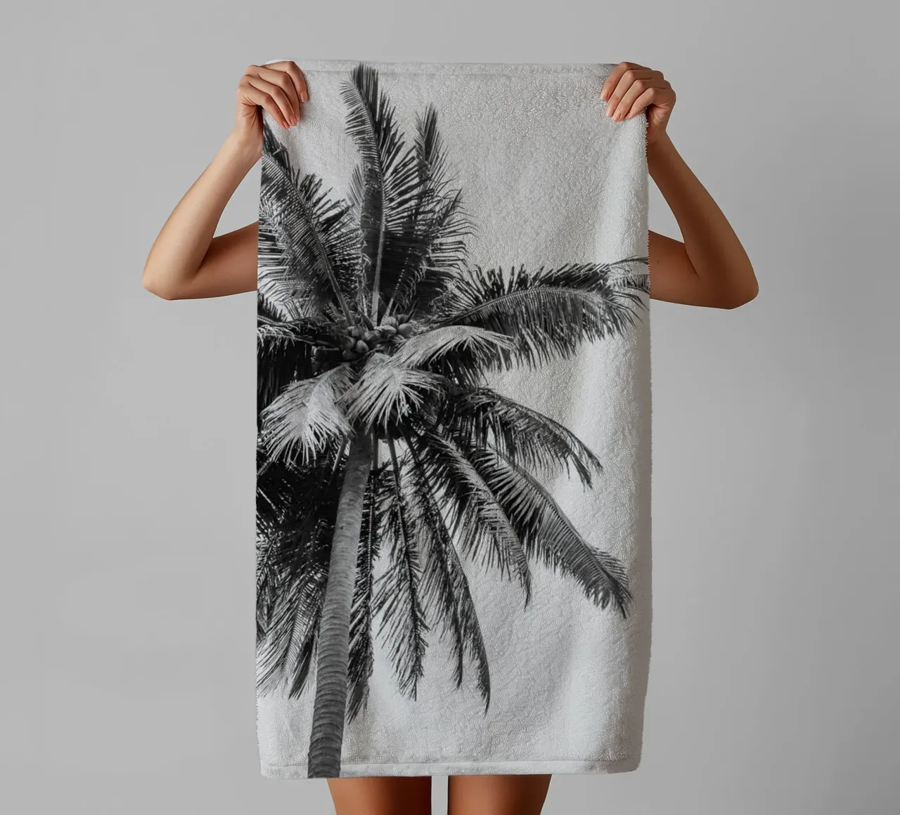 Tropical Palm tree in Indonesia asciugamano da bagno da photolovers