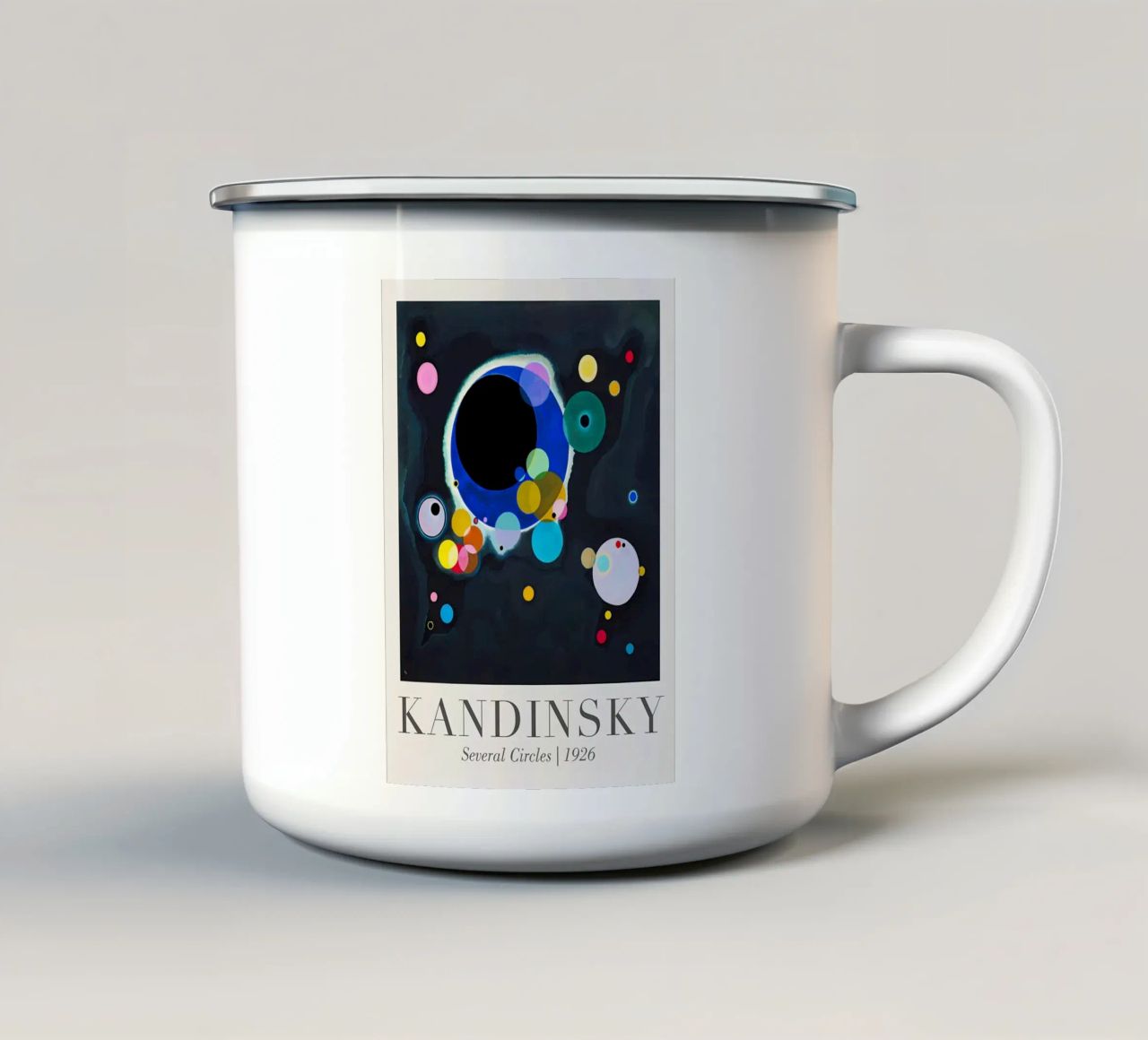 Wassily Kandinsky tazza in smalto da Maegan