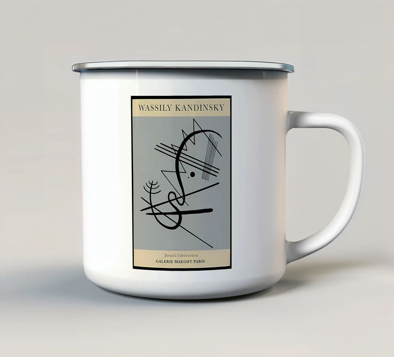 Wassily Kandinsky tazza in smalto da Maegan