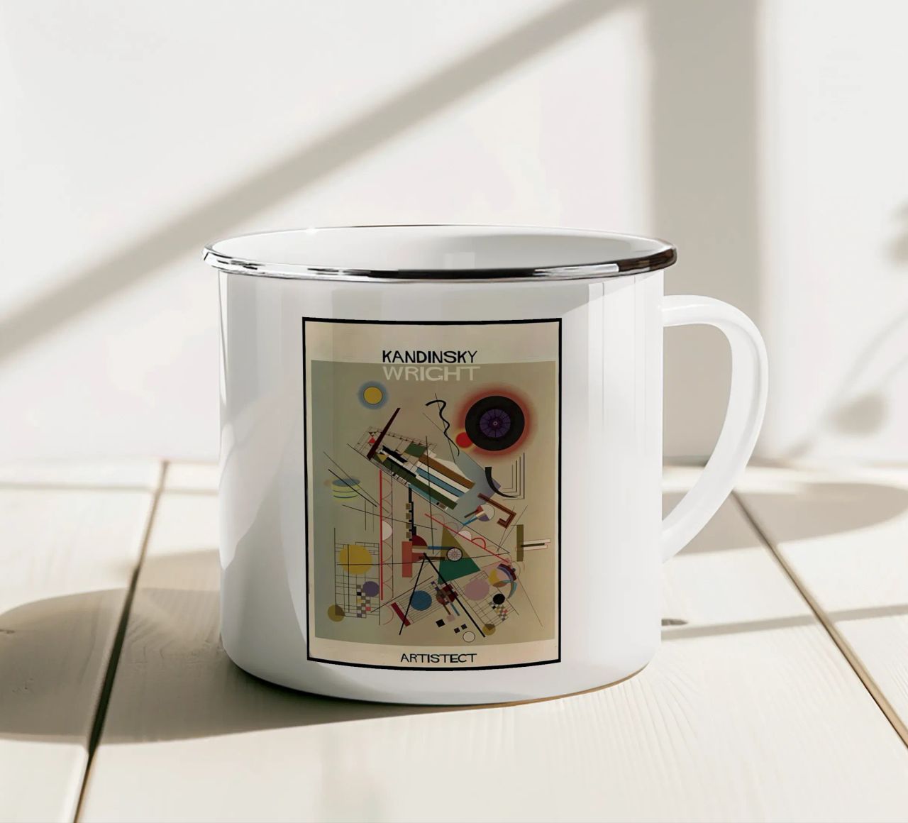 Wassily Kandinsky tazza in smalto da Maegan