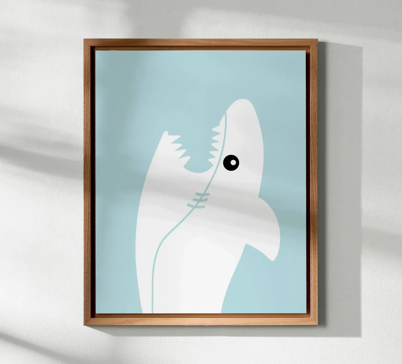 Animale della nursery - squalo alluminio dibond da Little Dean