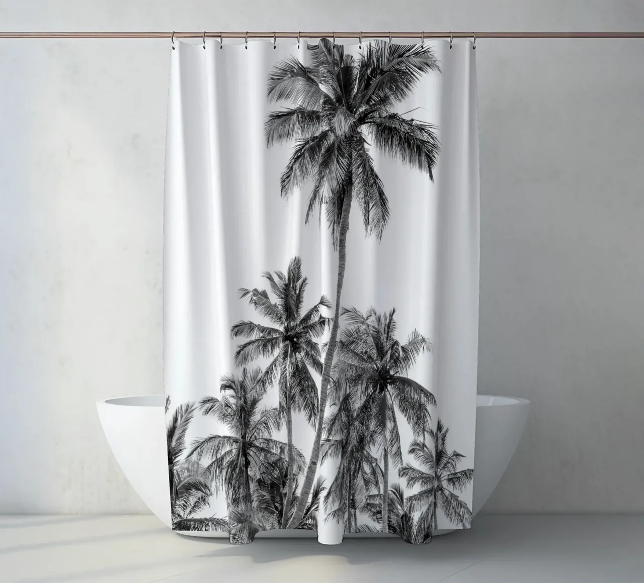 Palm trees on a tropical island tenda da doccia da photolovers