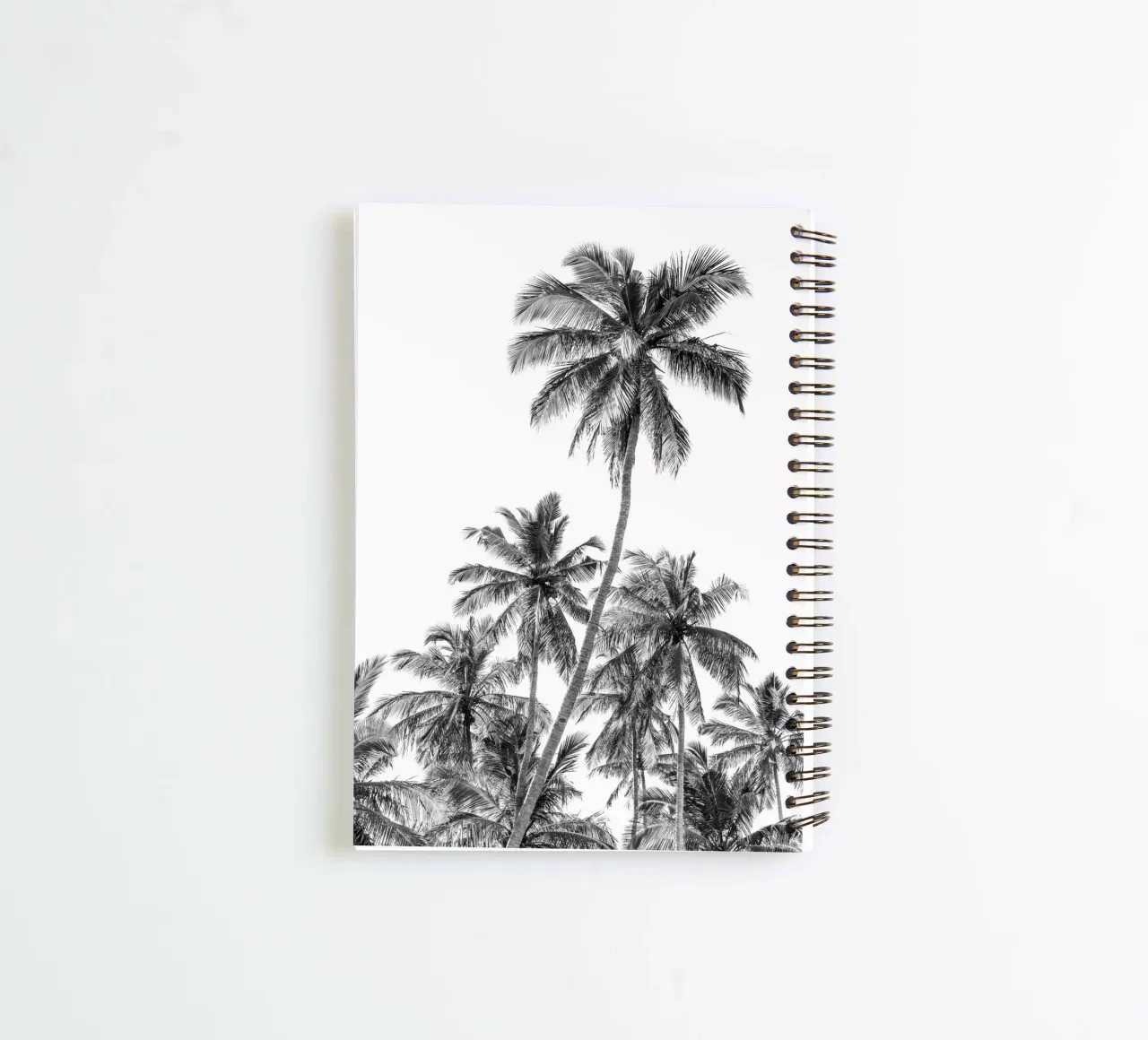Palm trees on a tropical island spiral notebook by photolovers
