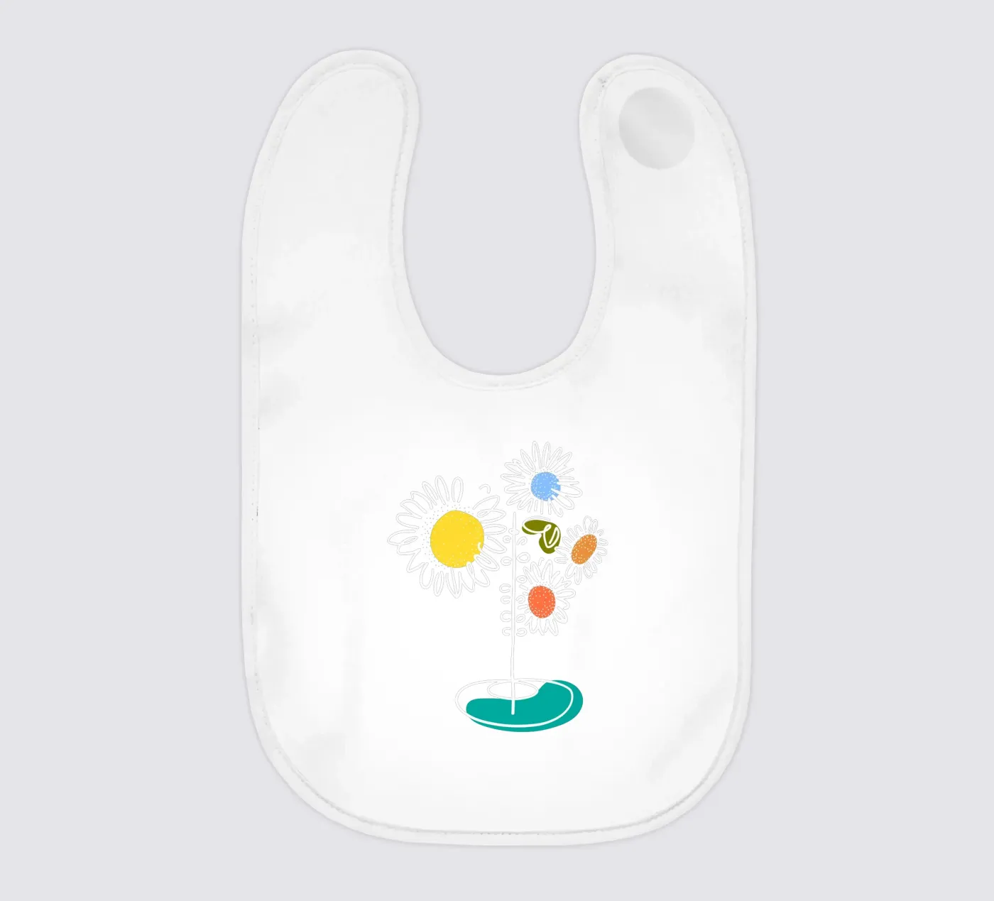 Sunflowers baby slabbetje van Ninhol