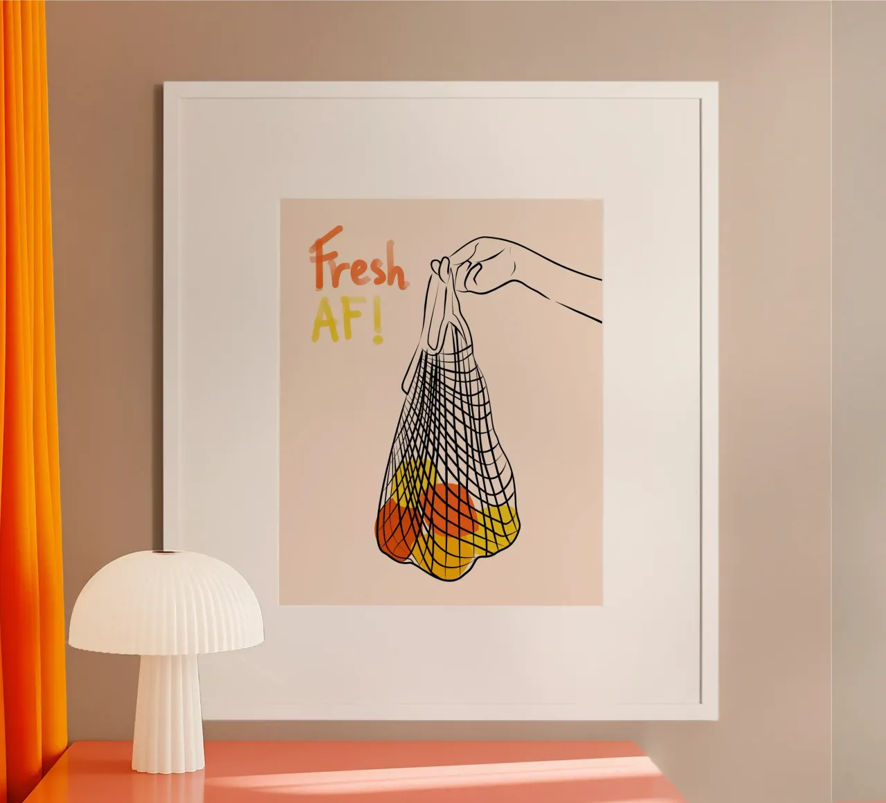 Mantenere la freschezza poster con telaio in legno da Kintsugi99