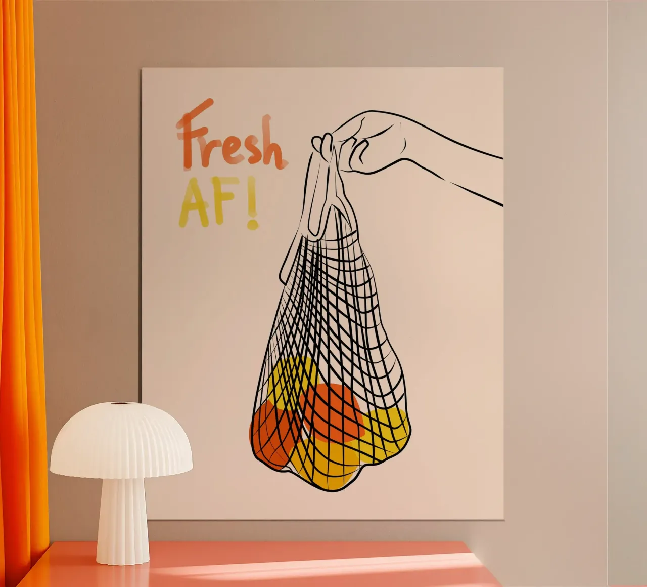 Mantenere la freschezza poster con telaio in legno da Kintsugi99