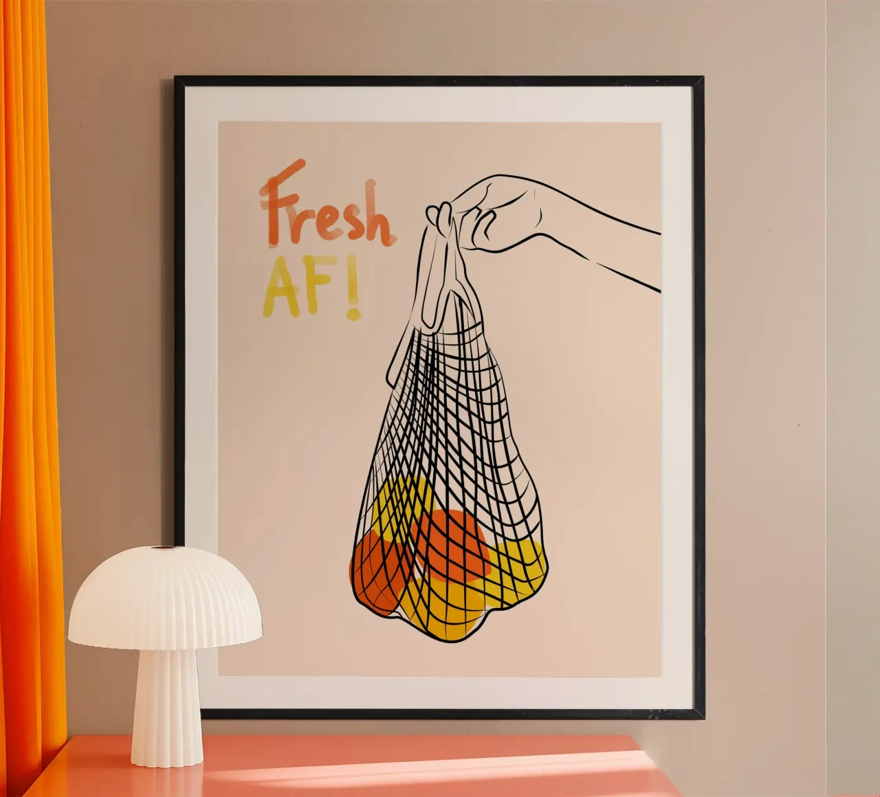 Mantenere la freschezza poster con telaio in legno da Kintsugi99