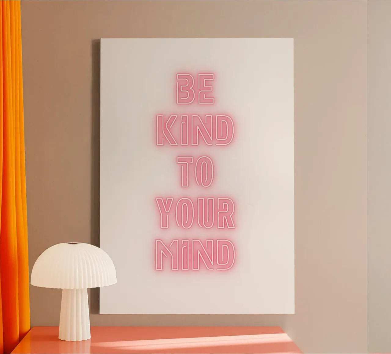Mindset | Motivation | Selbstliebe | Mental health tela con Cornice a cassetta da keinkonzept