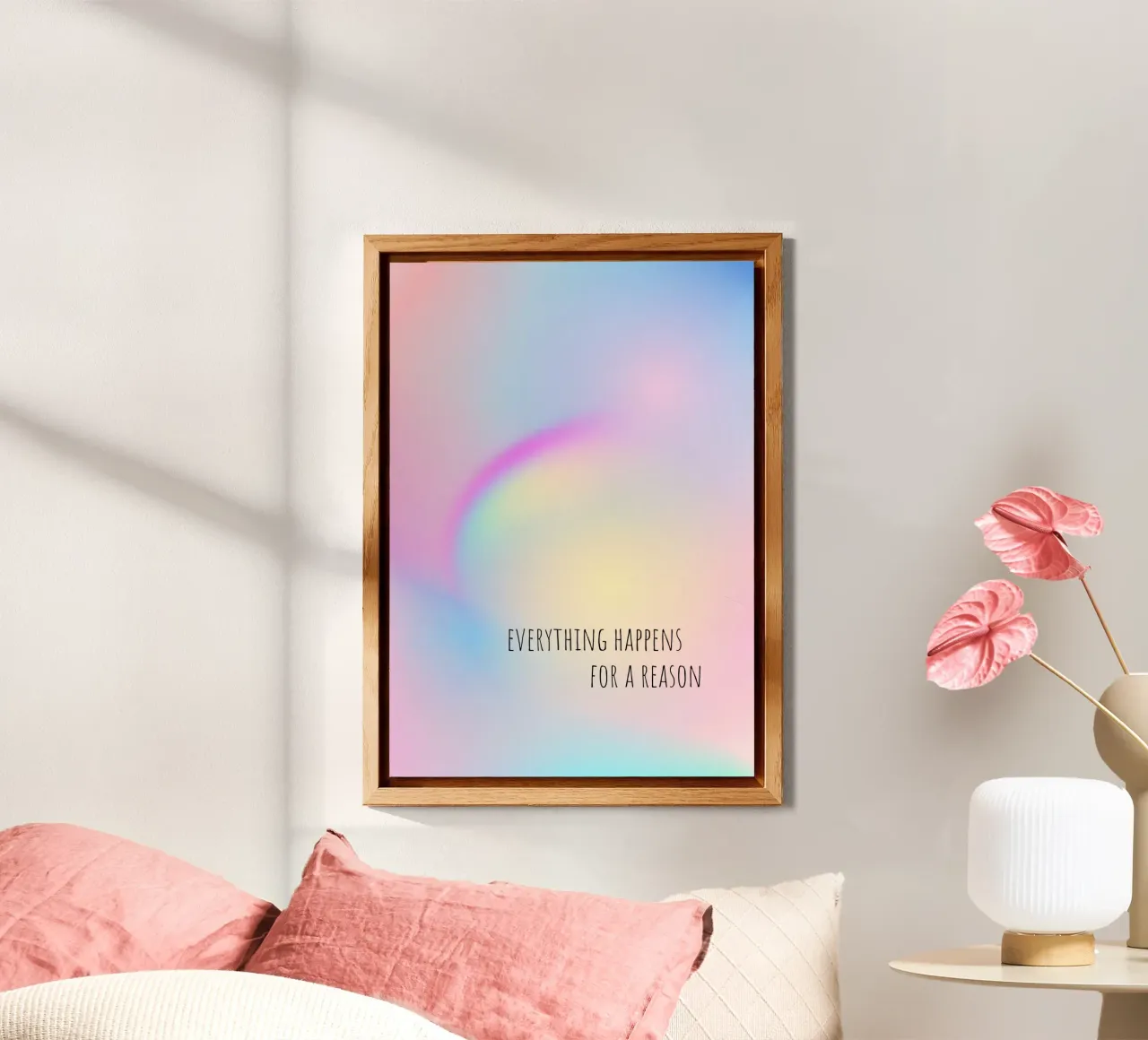 Everything happens for a reason - Aura - Dopamine decor alluminio dibond da keinkonzept