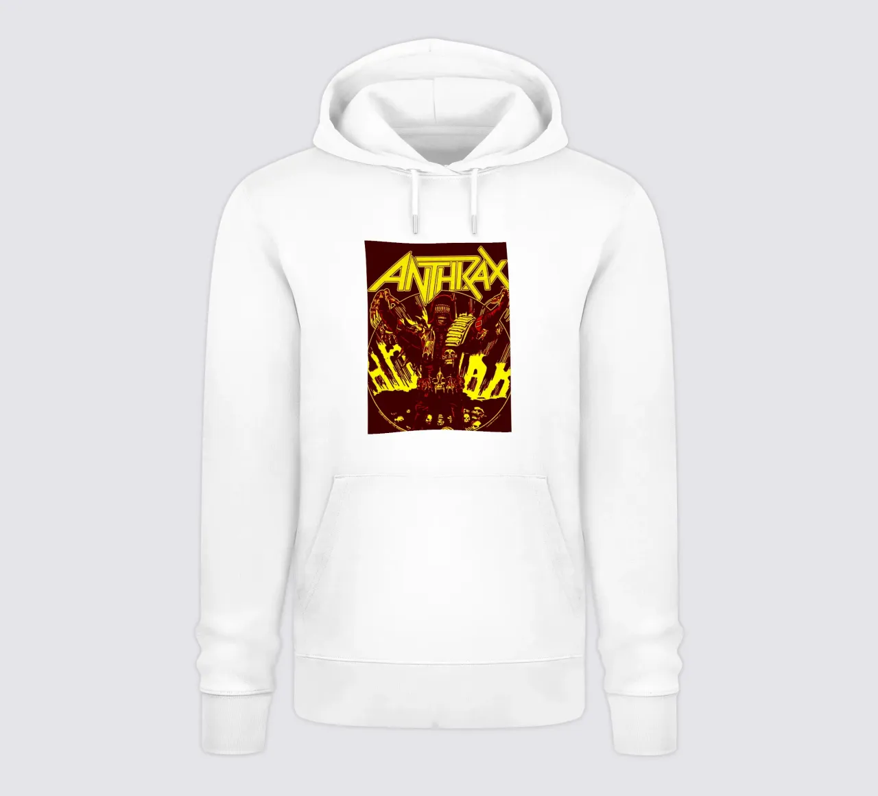 anthrax band art felpa con cappuccio da vanhesling
