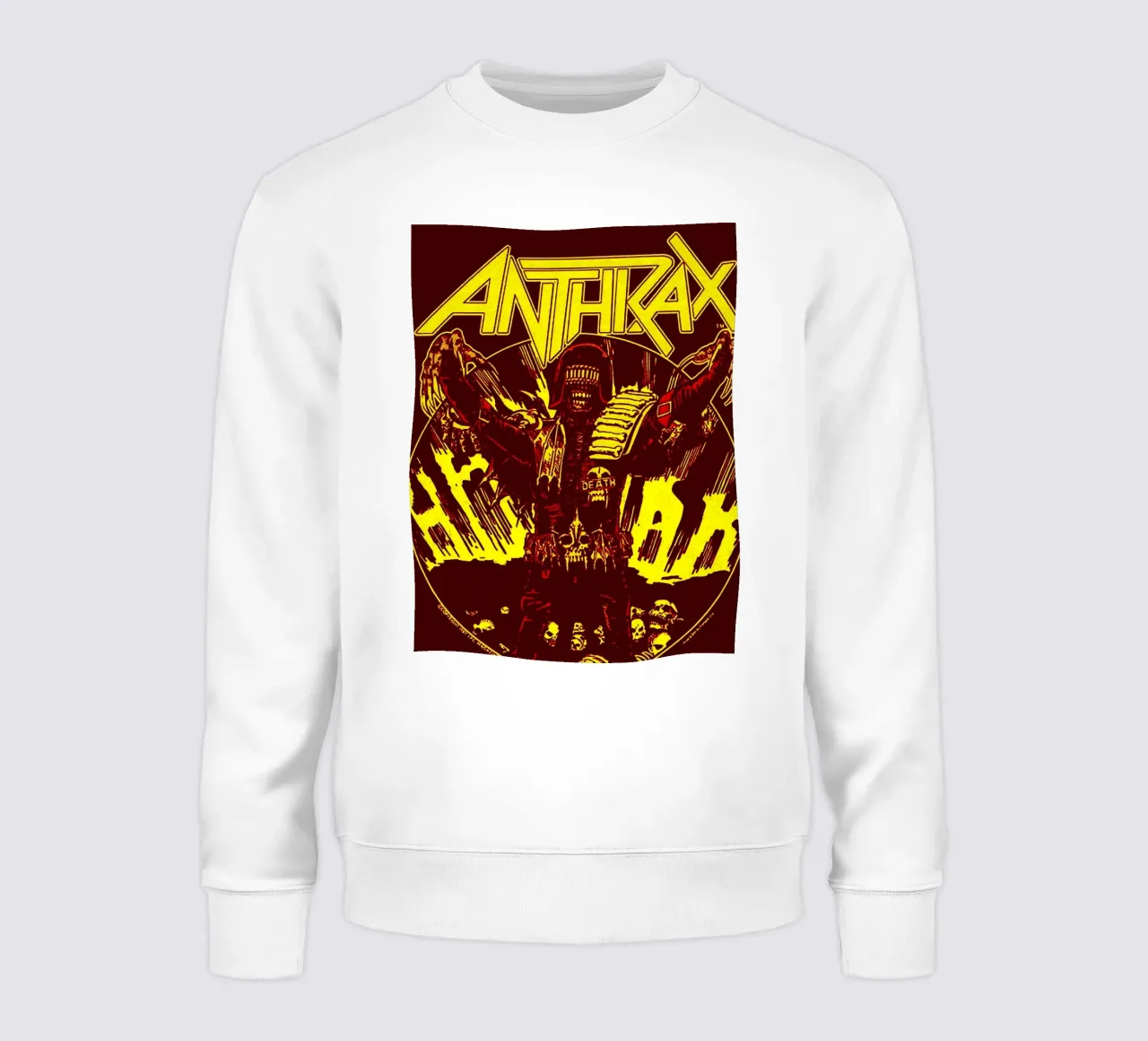 anthrax band art felpa da vanhesling