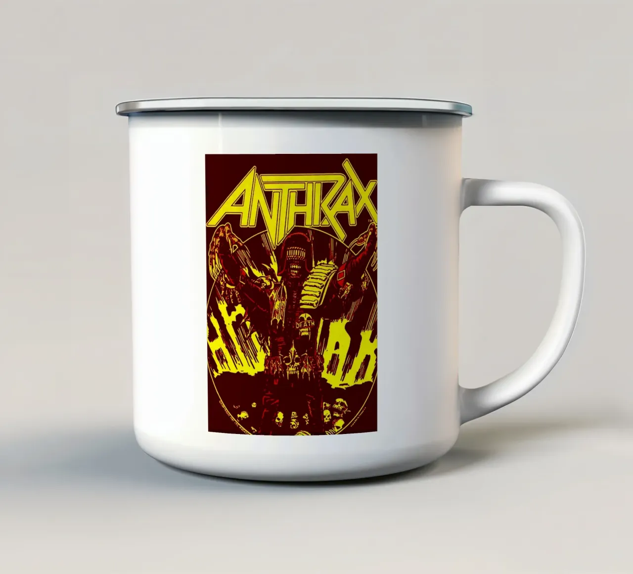 anthrax band art tazza in smalto da vanhesling