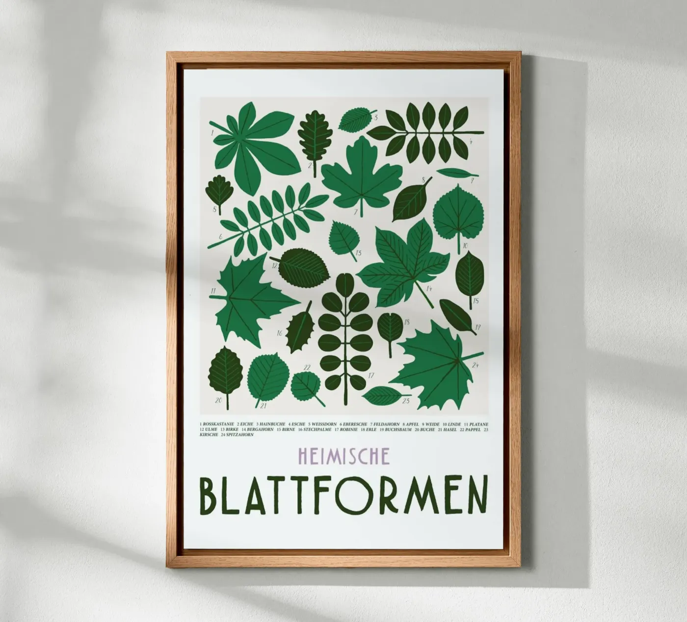 Blattformen canvas by typealive