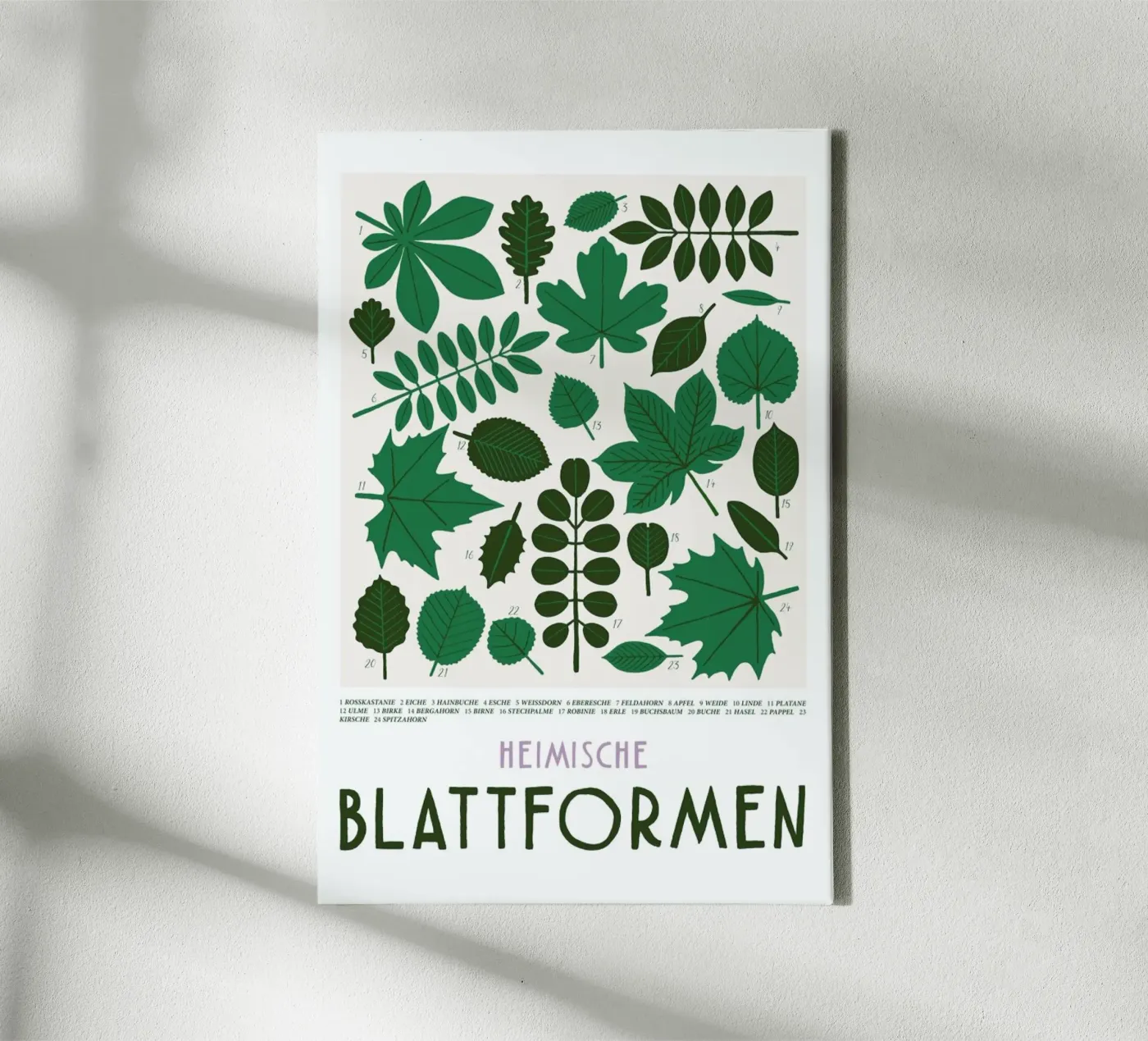 Blattformen canvas by typealive