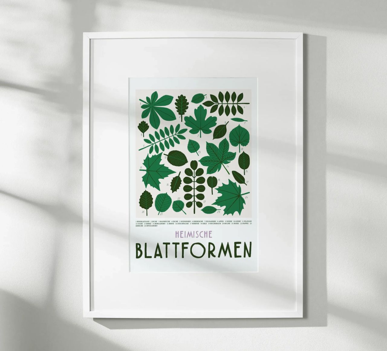 Blattformen Poster von typealive