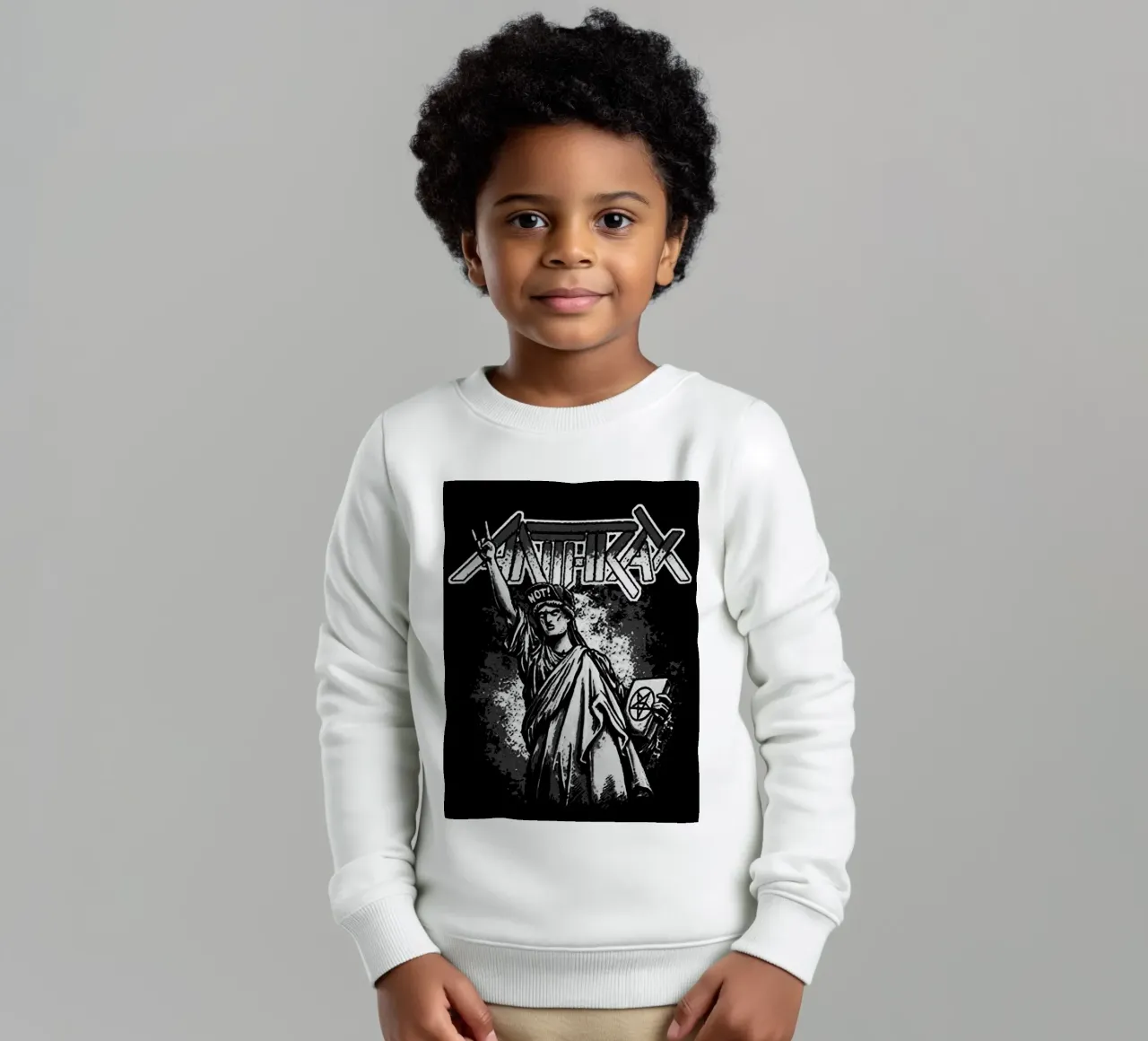 anthrax band art felpa bambino da vanhesling