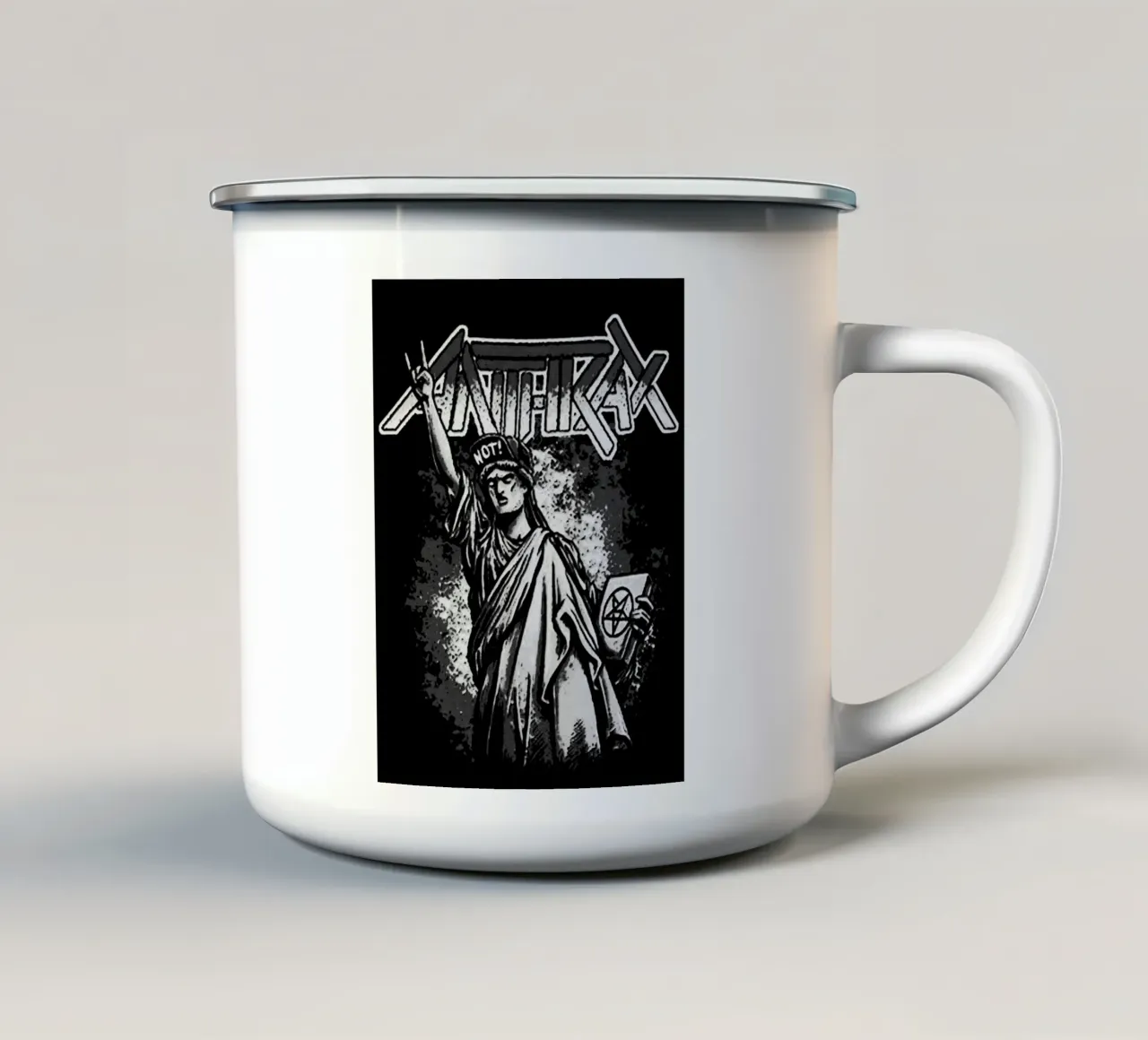 anthrax band art tazza in smalto da vanhesling