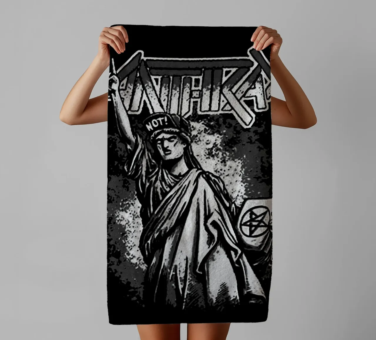 anthrax band art asciugamano da bagno da vanhesling