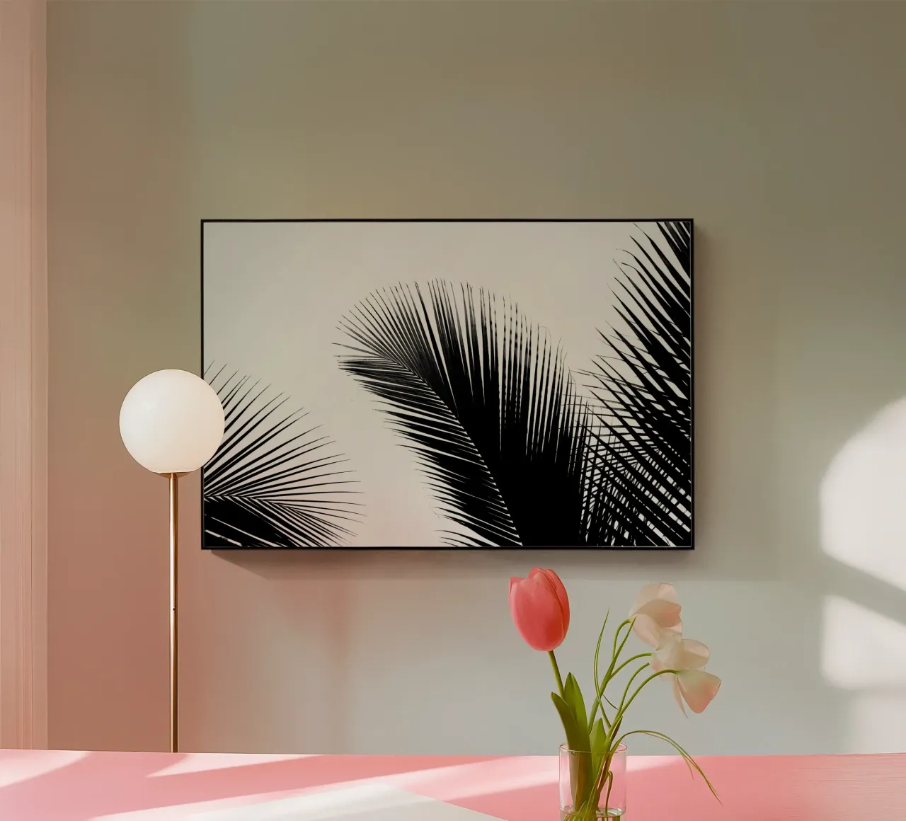 Abstract tropical leaves plexiglass da photolovers