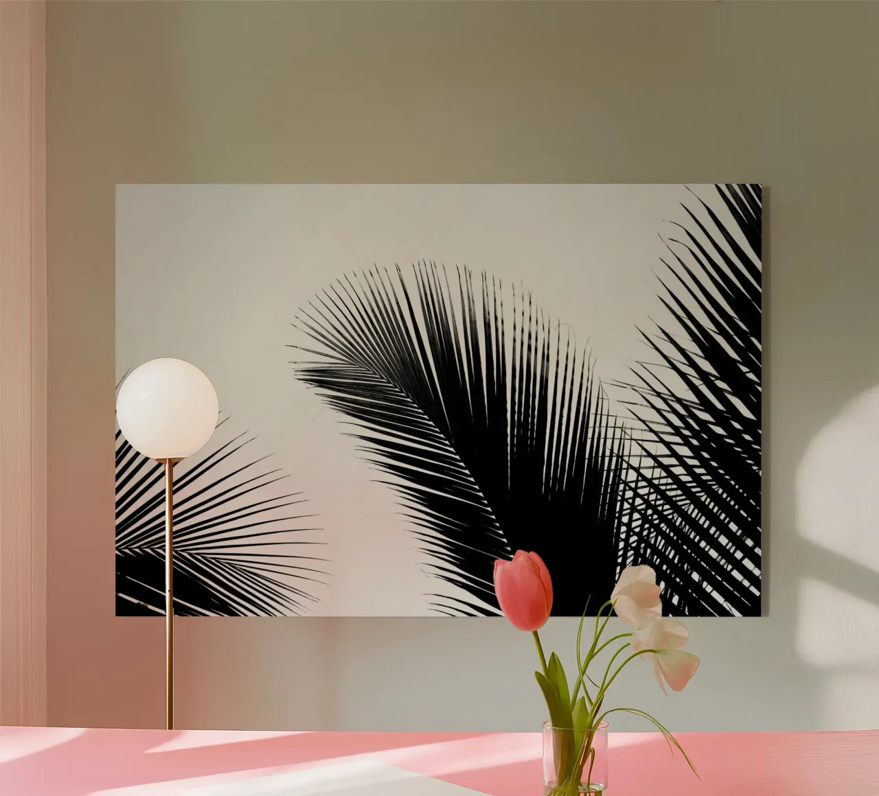 Abstract tropical leaves plexiglass da photolovers