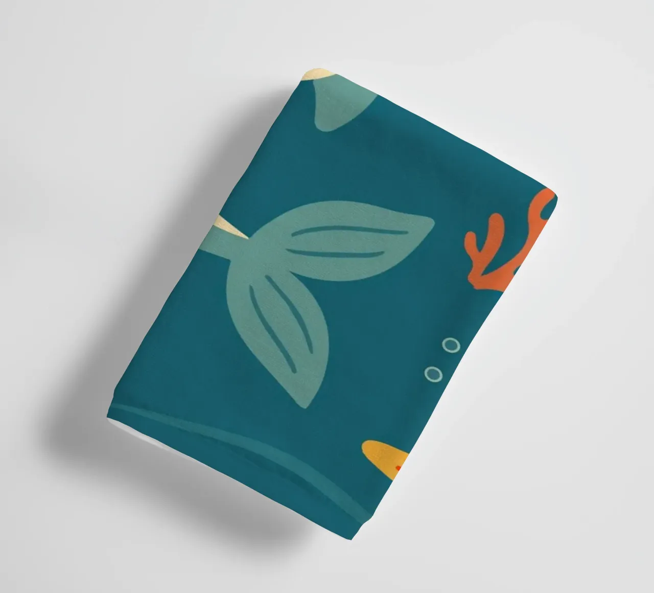 Narwhal in the sea - The unicorn of the oceans towel by namosh