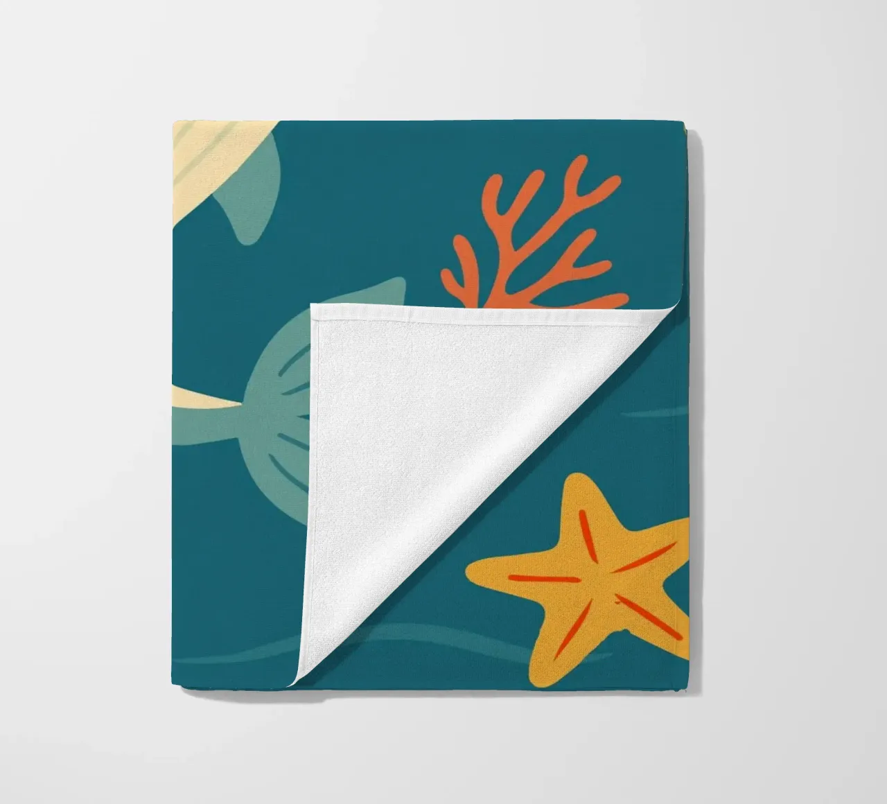 Narwhal in the sea - The unicorn of the oceans beach towel by namosh