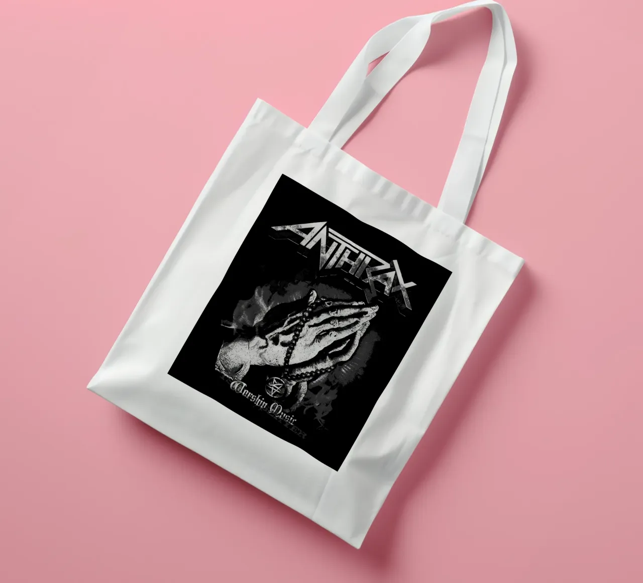 anthrax band art tote bag de vanhesling