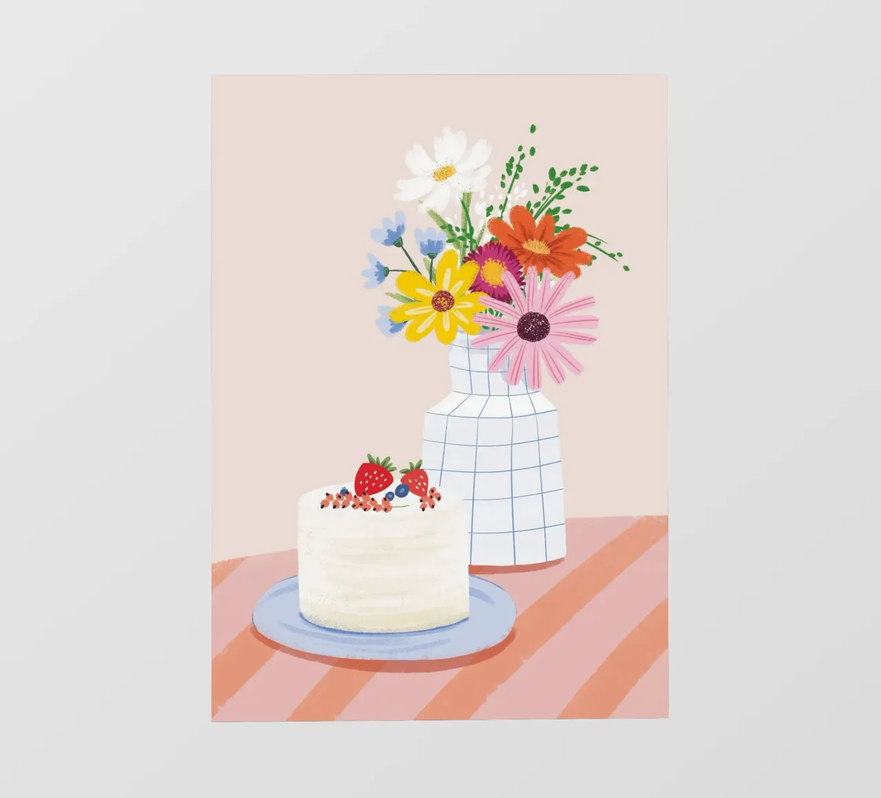 Tarta de verano lonas publicitarias de VIERUNDFÜNFZIG
