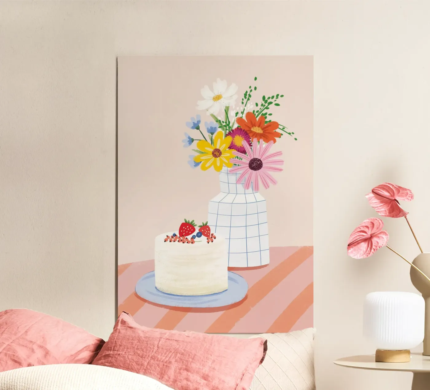 Summer cake poster by VIERUNDFÜNFZIG