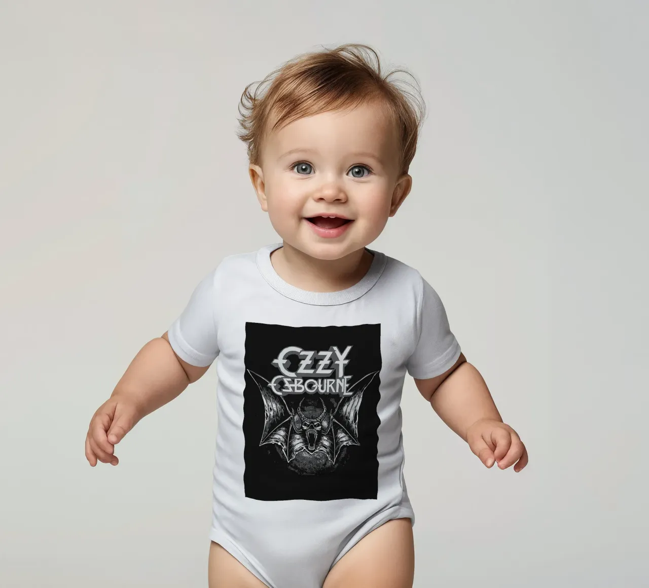 ozzy osbourne body neonato maniche corte da vanhesling