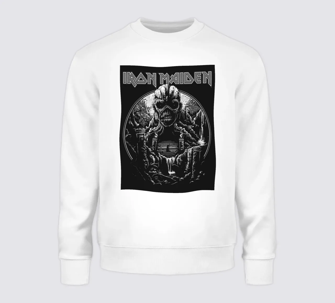 iron maiden band art felpa da vanhesling